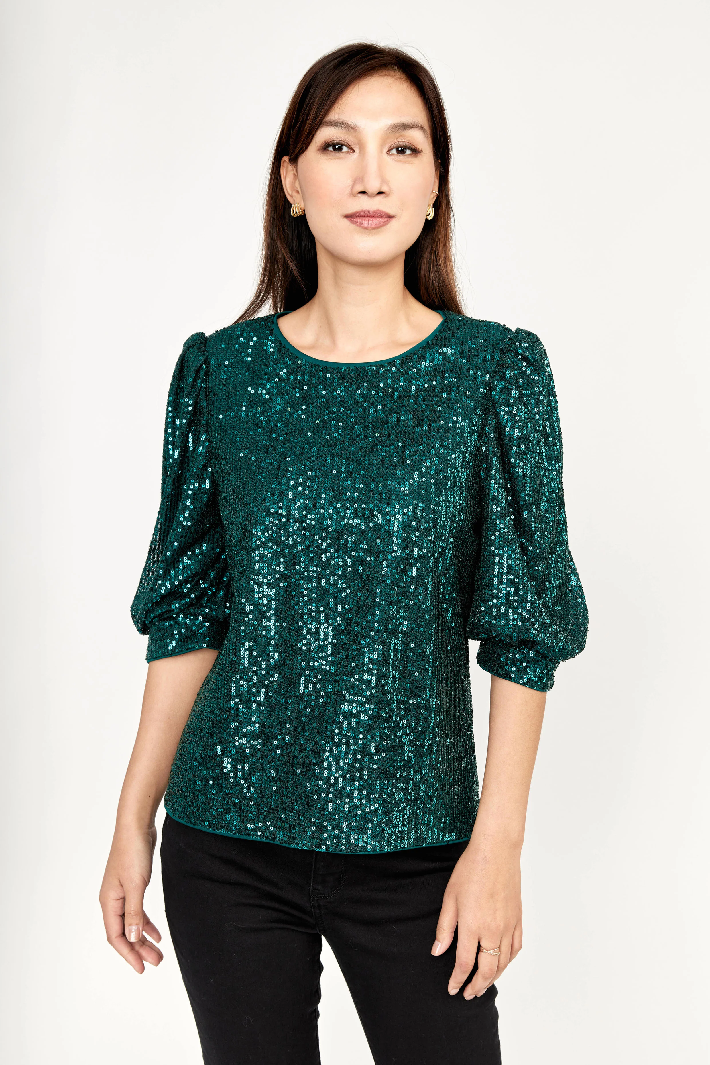 Frank Lyman Sequin Top