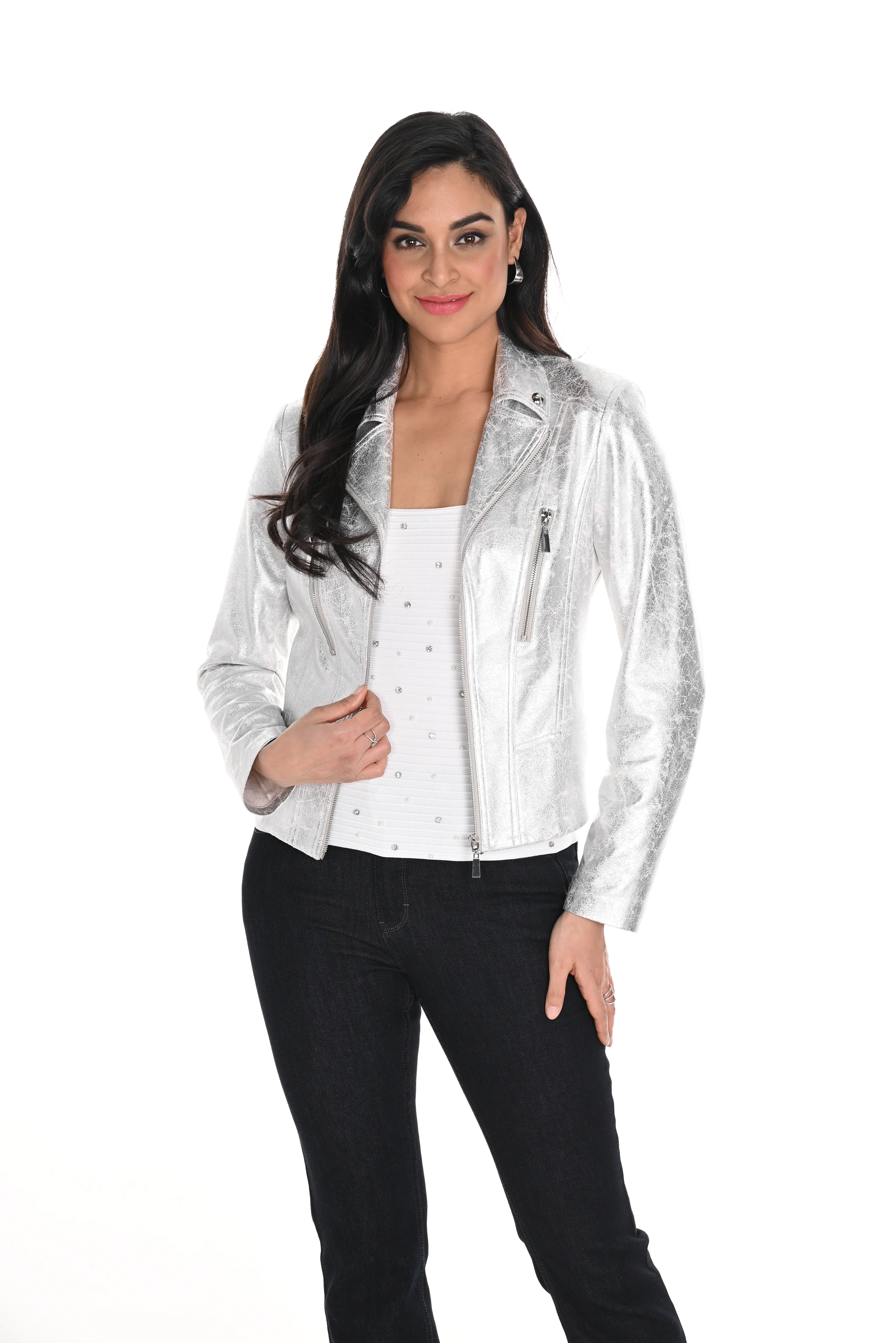 Frank Lyman Silver Jacket - Image 4