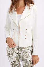 Frank Lyman Stud Detailed Jacket - Off White - Image 3