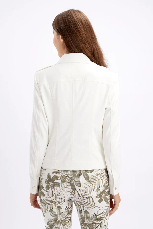 Frank Lyman Stud Detailed Jacket - Off White - Image 6