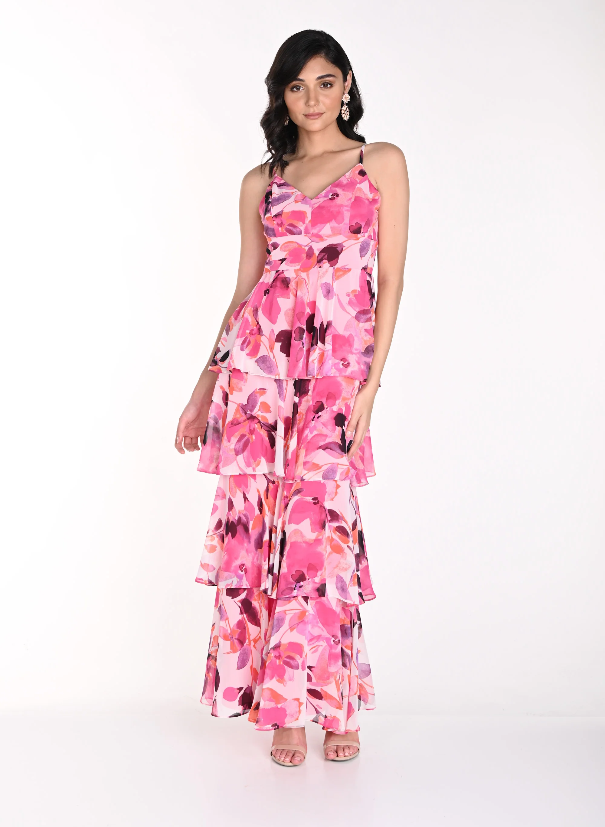 Frank Lyman Tiered Dress