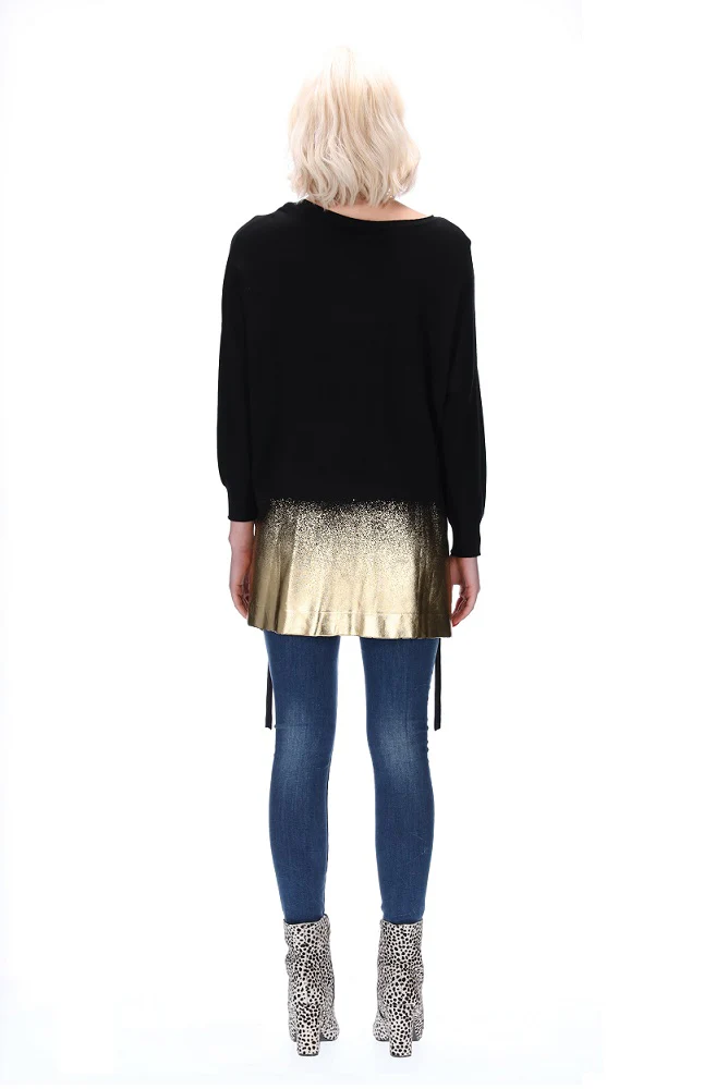 Franklin Black Gold Dipped Knit - Image 3
