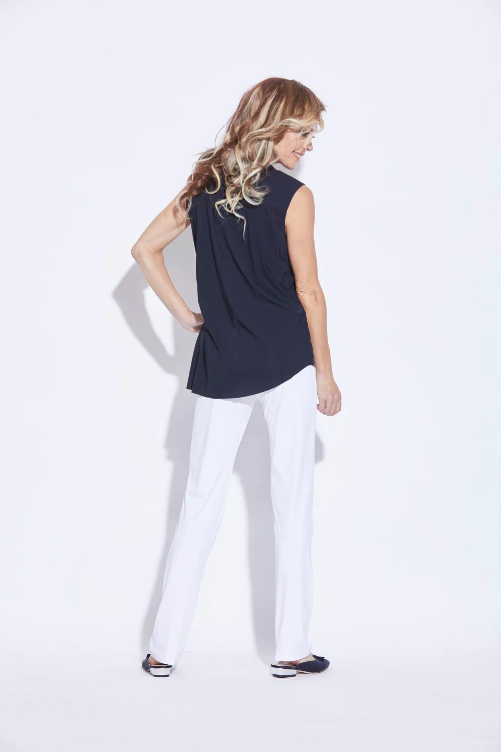 Front Frill Sleeveless Top - Image 3