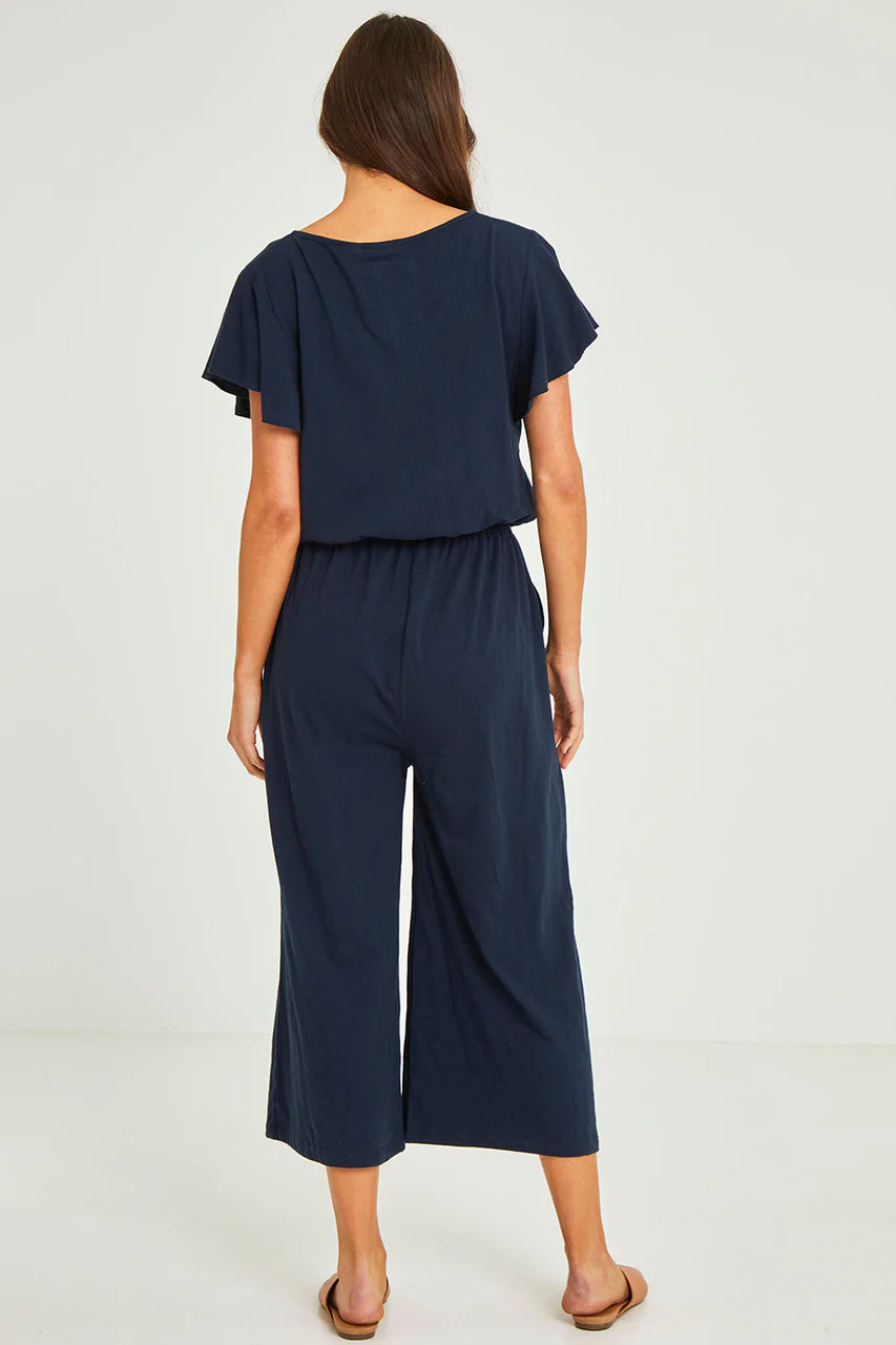Elm Pia Jumpsuit -Navy - Image 2
