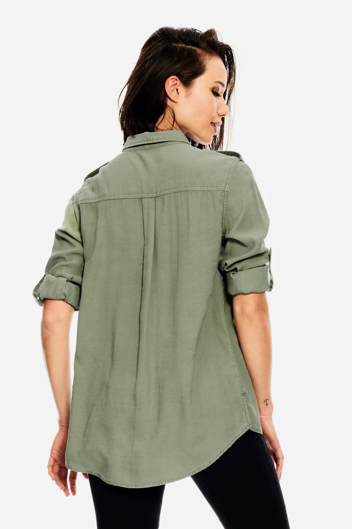 Garcia Army Green Blouse - Image 2
