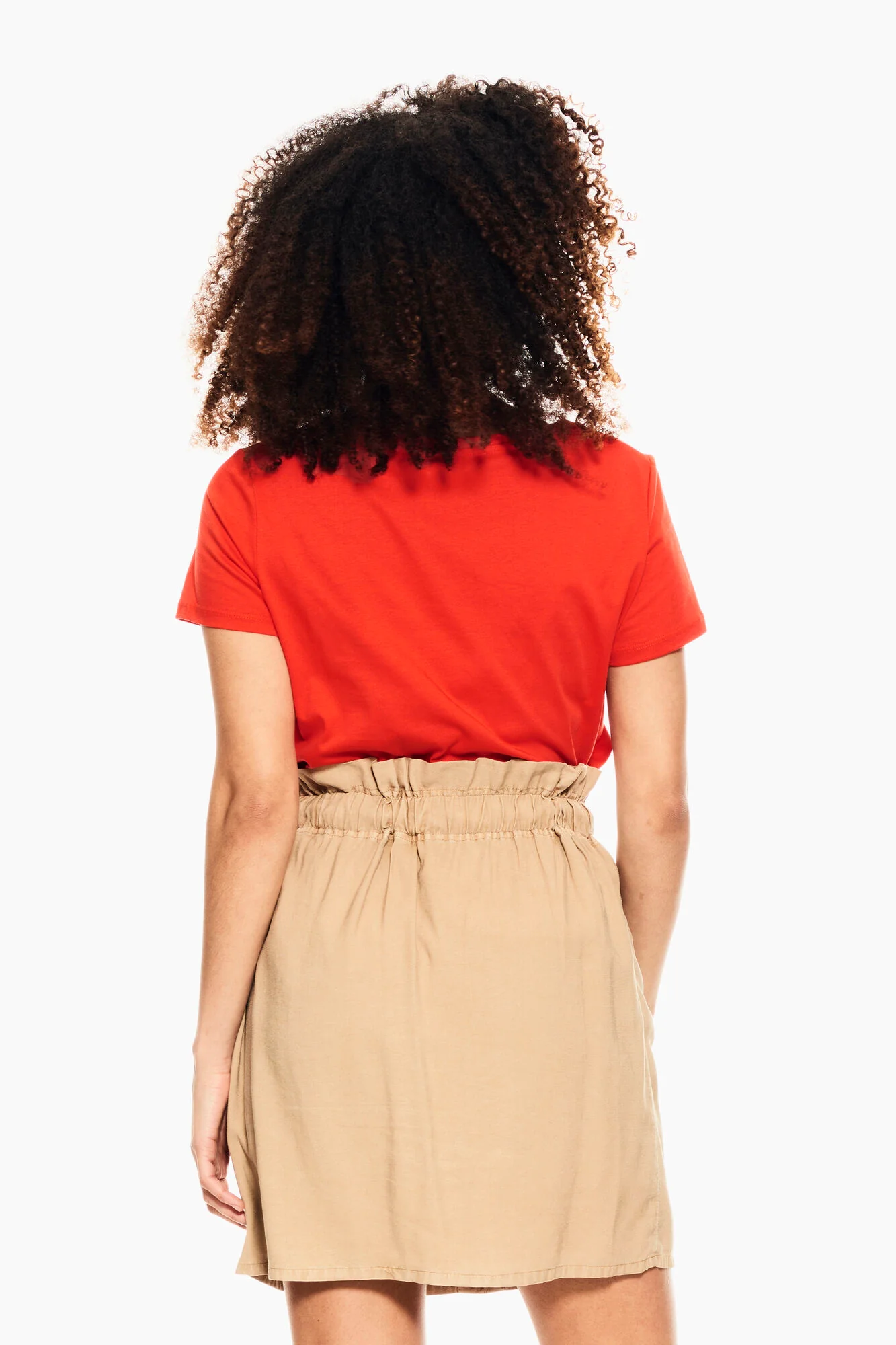 Garcia Orange-Red T-Shirt With Text Print - Image 2