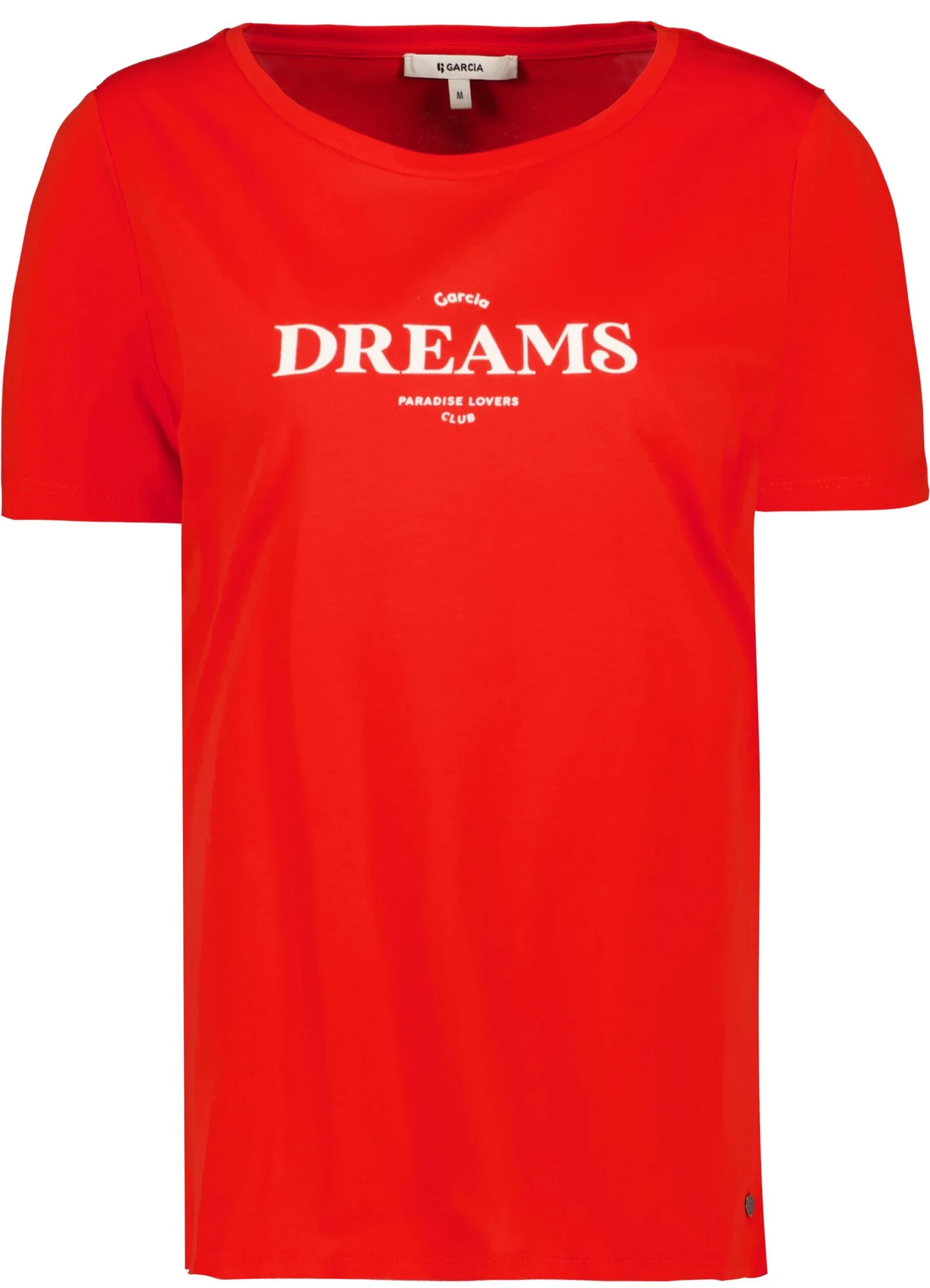 Garcia Orange-Red T-Shirt With Text Print - Image 4