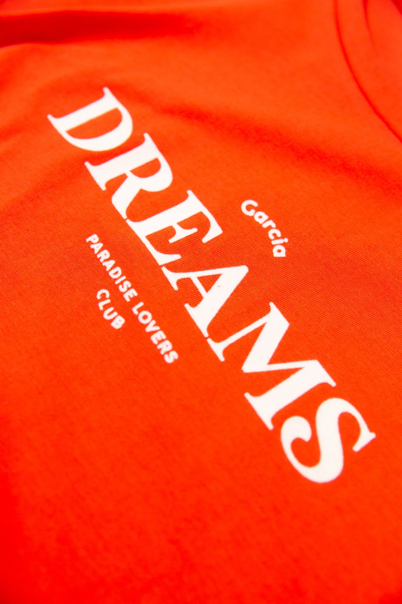 Garcia Orange-Red T-Shirt With Text Print - Image 6