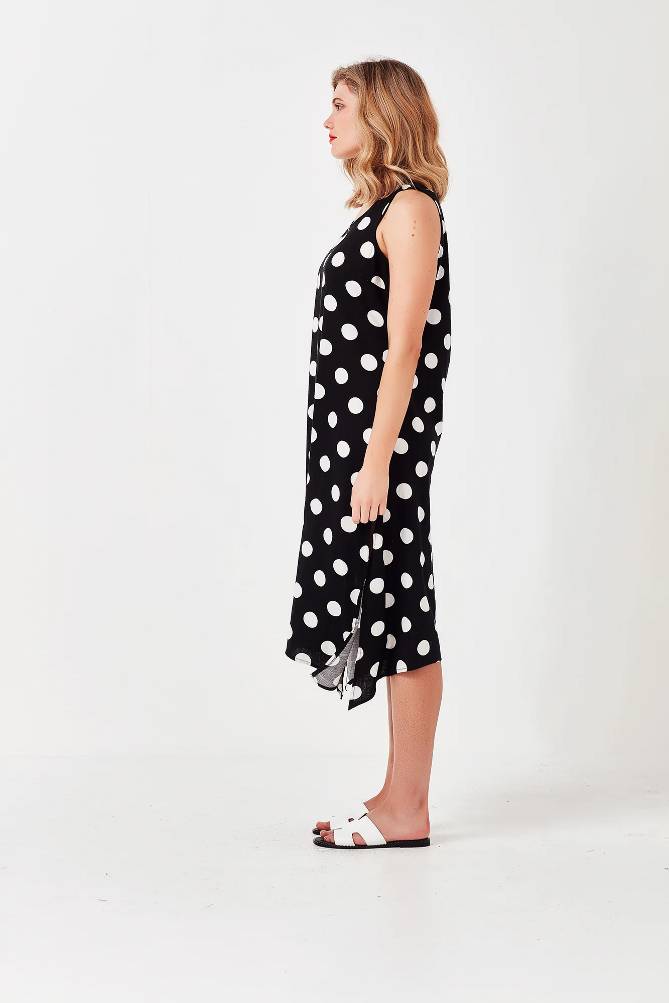 Georgia Dress - White Spot - Image 3