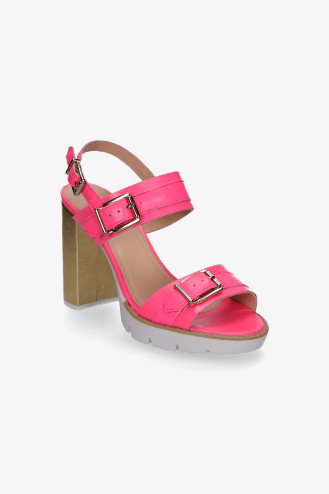 Heidi Heel Hot Pink / Gold - Image 3