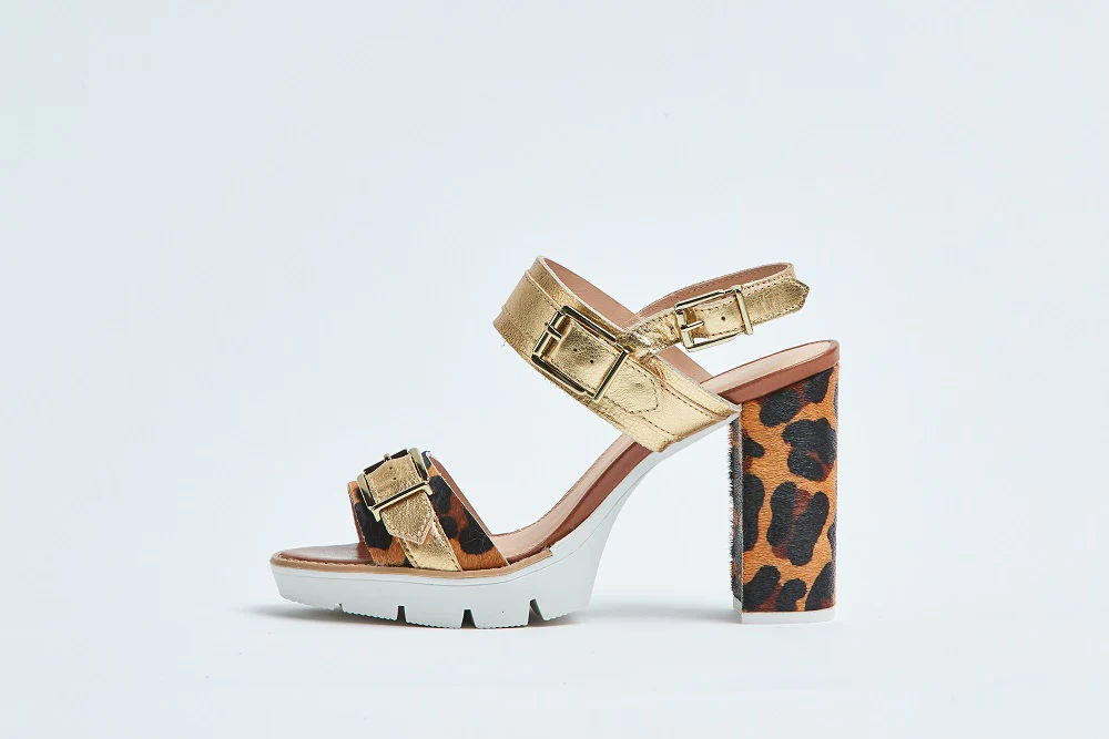 Heidi Heel - Leopard Gold - Image 3