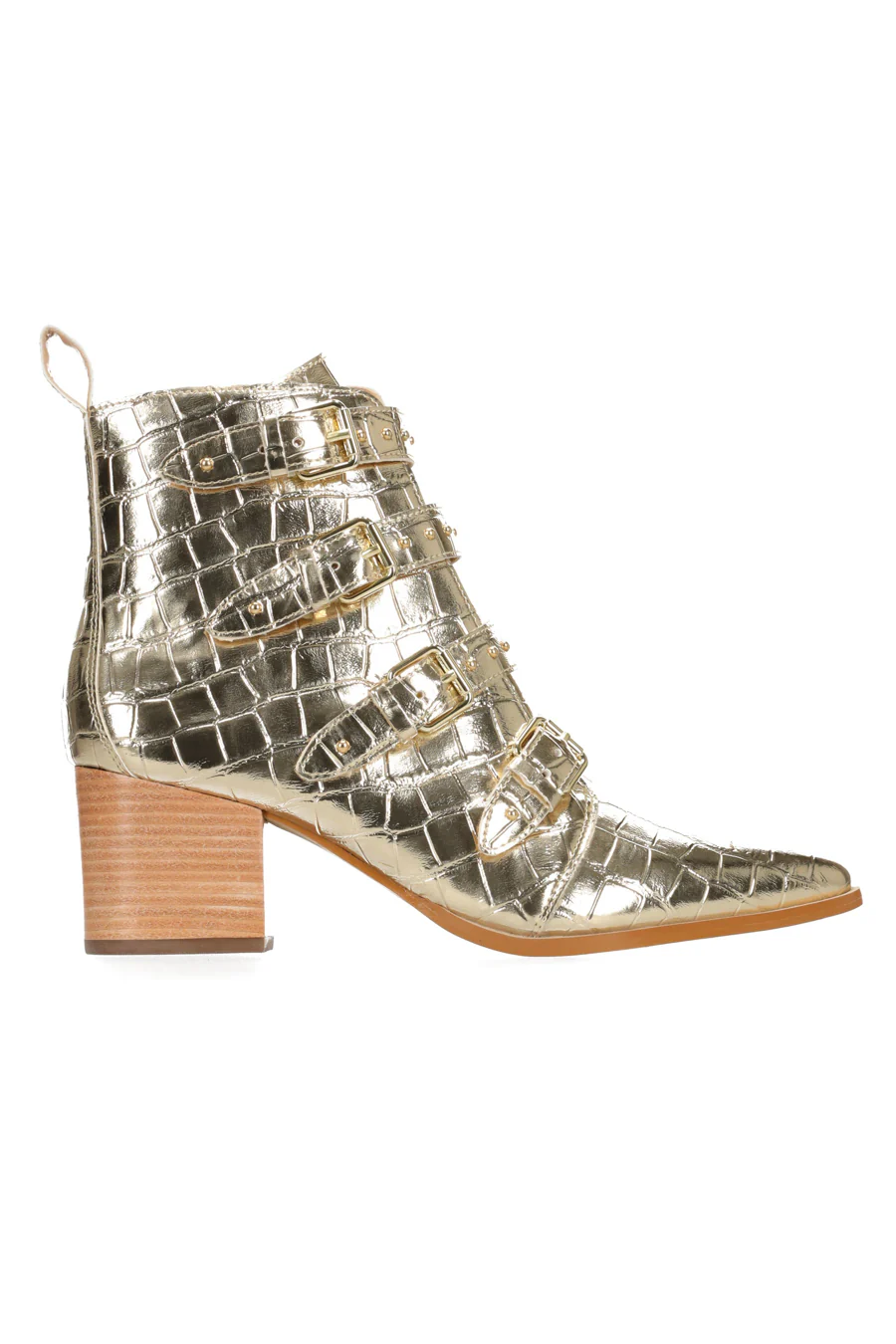 Hey Monday Ava Belted Boot Gold - Image 4