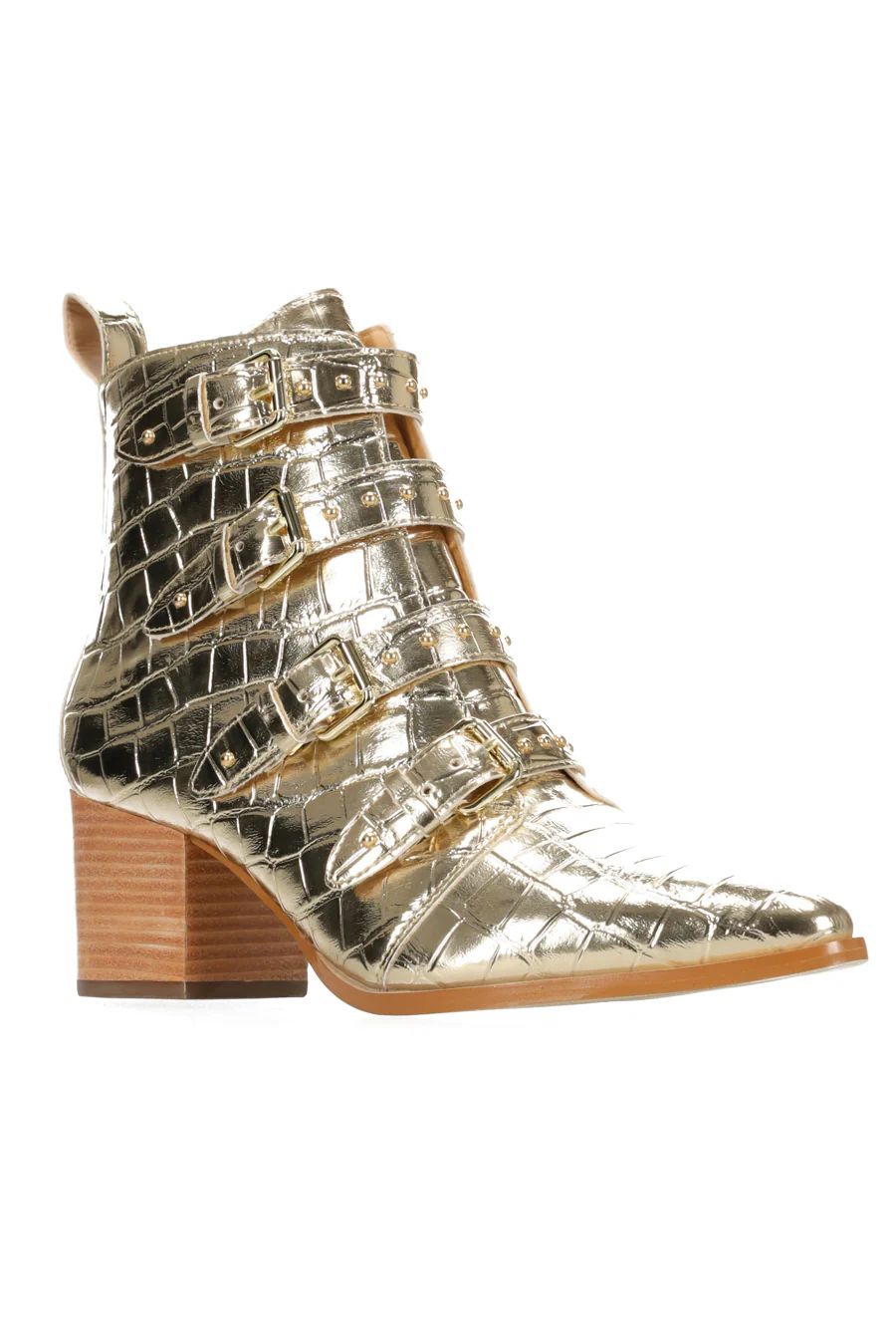 Hey Monday Ava Belted Boot Gold - Image 6