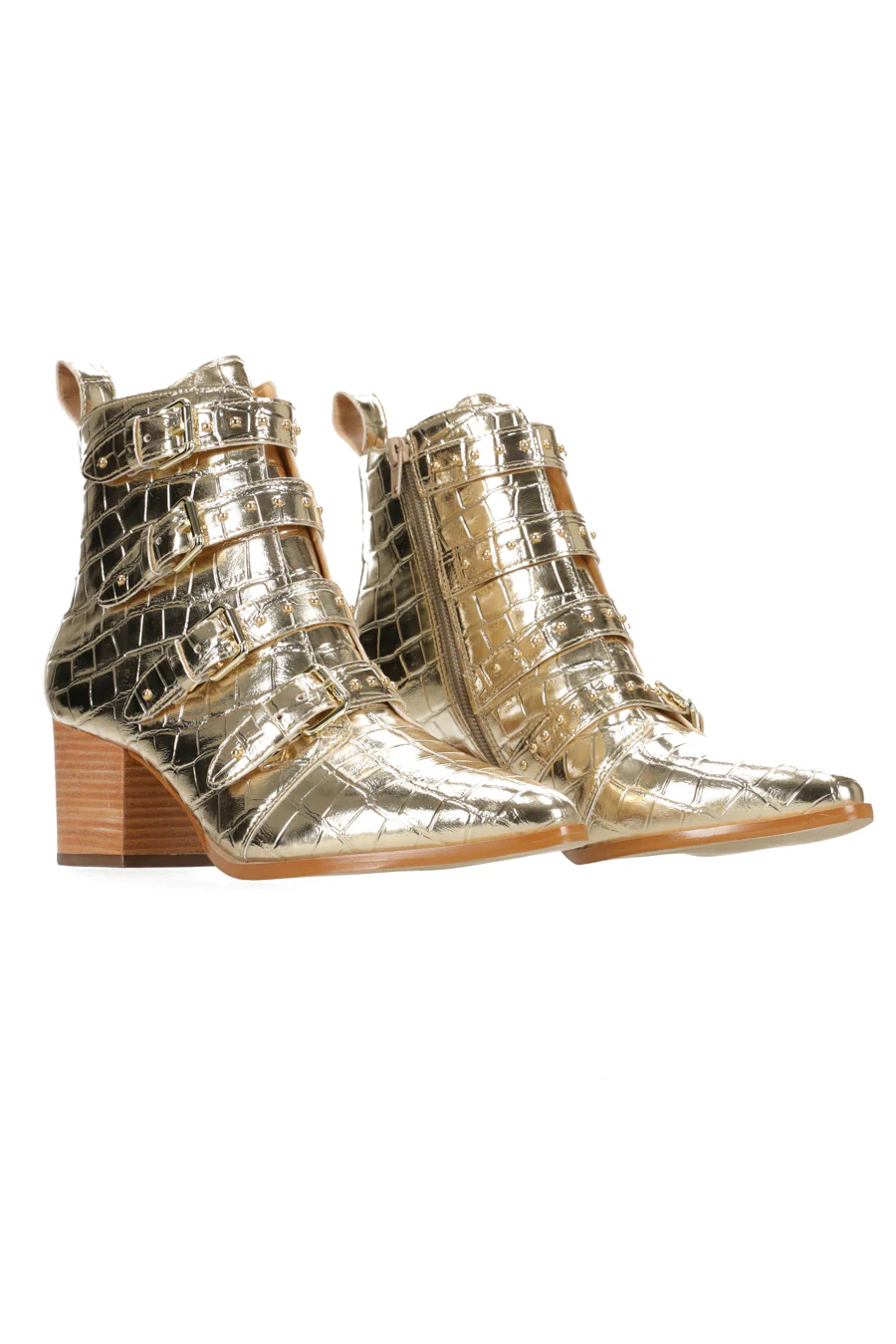Hey Monday Ava Belted Boot Gold - Image 9