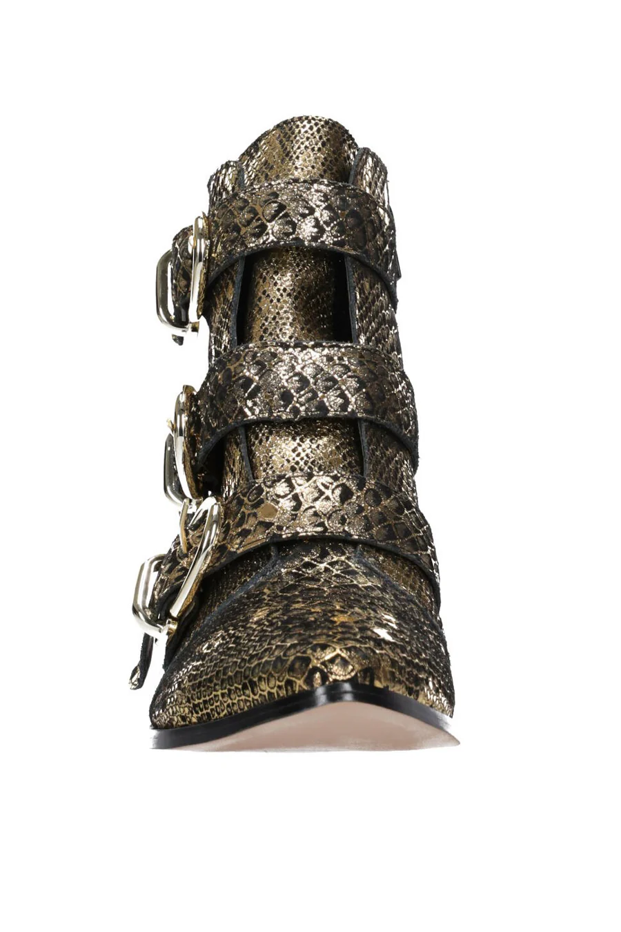 Hey Monday Ava Boot Black/Gold Snakeskin - Image 6