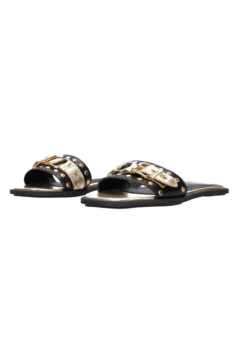 Hey Monday Florence Slide Black & Gold - Image 2
