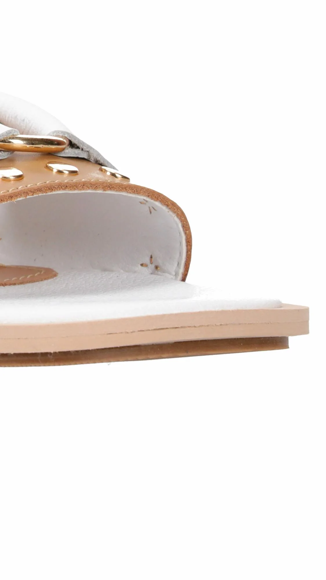 Hey Monday Florence Slide White & Tan Sold Out Style - Image 6