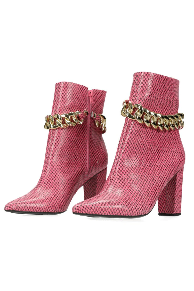 Hey Monday Jade Boot Pink Reptile - Image 2
