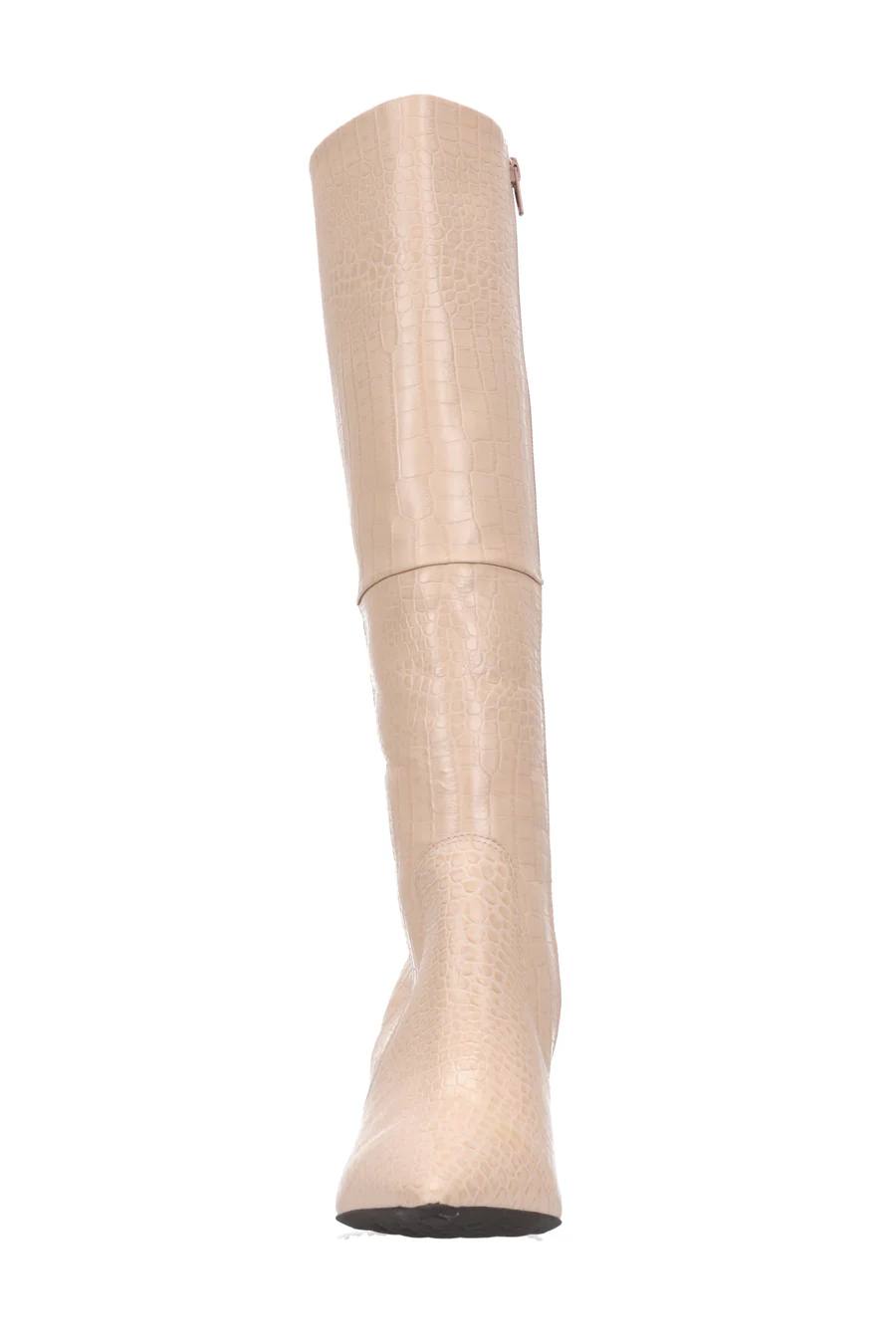 Hey Monday Kelsey Pointed Boot Nude Croc - Image 8