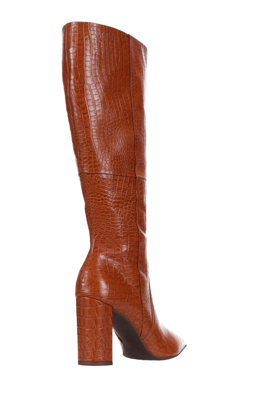 Hey Monday Kelsey Pointed Boot Tan Croc - Image 5