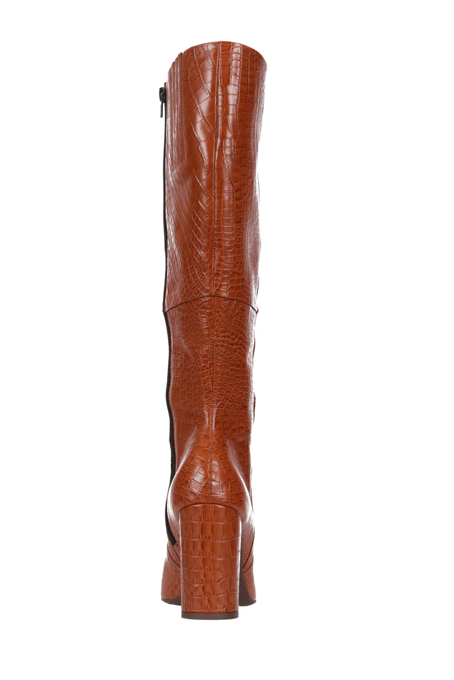 Hey Monday Kelsey Pointed Boot Tan Croc - Image 9