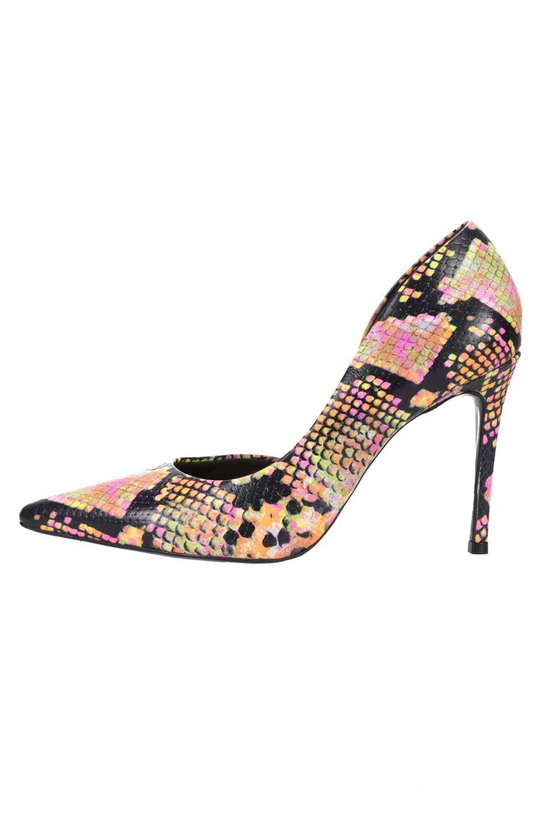 Hey Monday Knox Heel Fluro Snake