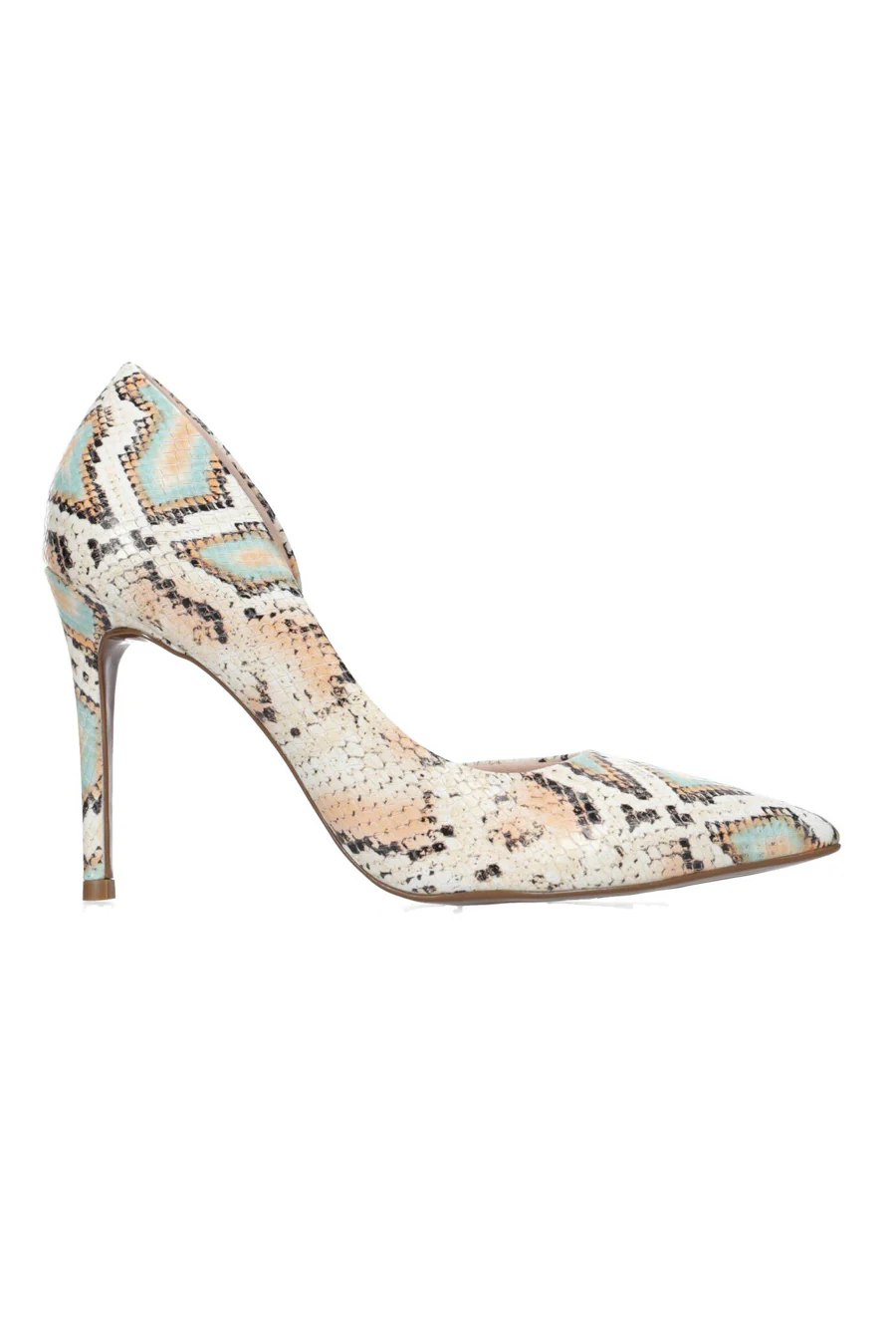 Hey Monday Knox Heel Neutral Snakeskin - Image 5