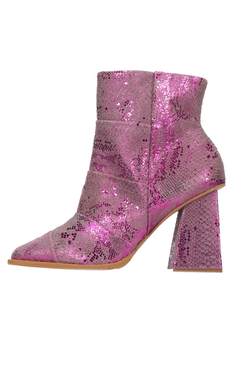Hey Monday Rocco Boot Pink Metallic
