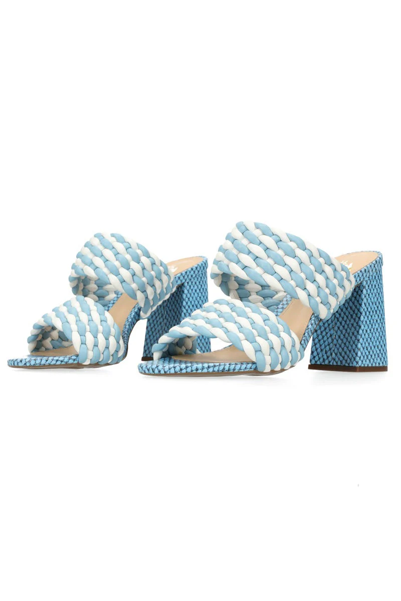 Hey Monday Sienna Heel Blue/Cream - Image 2