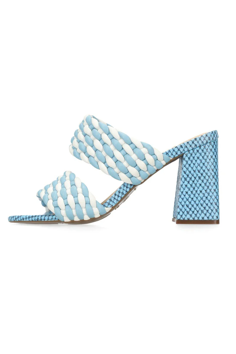 Hey Monday Sienna Heel Blue/Cream - Image 3