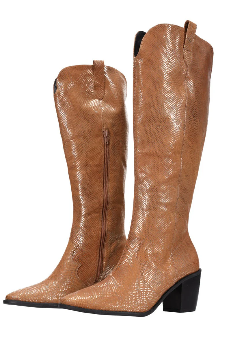 Hey Monday Tavi Boot Gold/Tan - Image 2