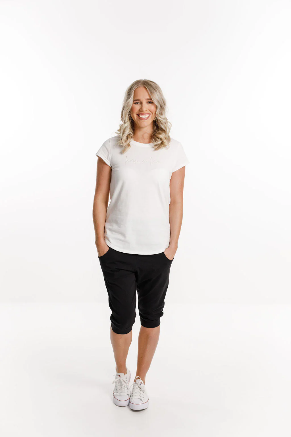 3/4 Apartment Pants White X - Image 9