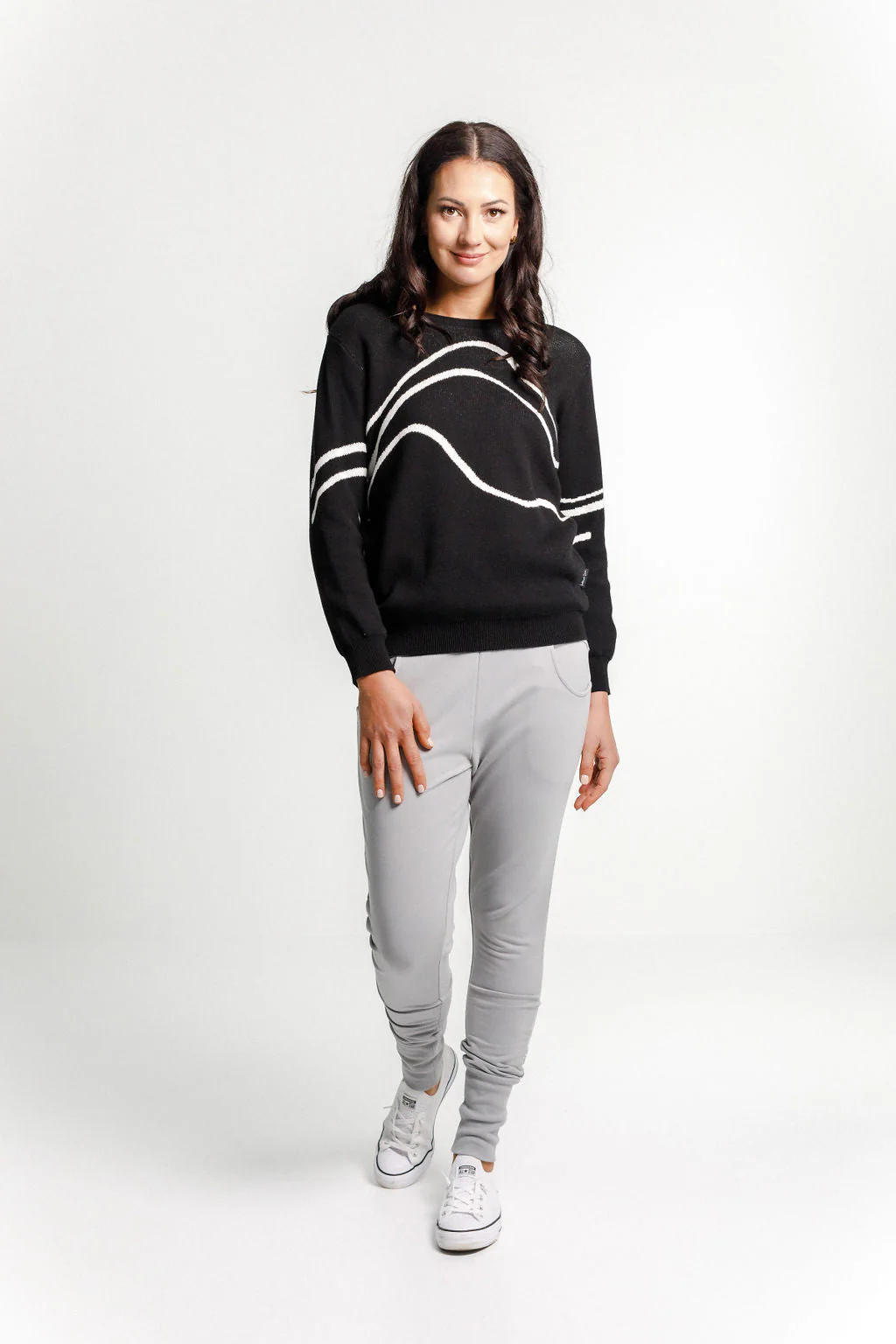 Home Lee Apartment Pants Winter Pewter White X - Image 2