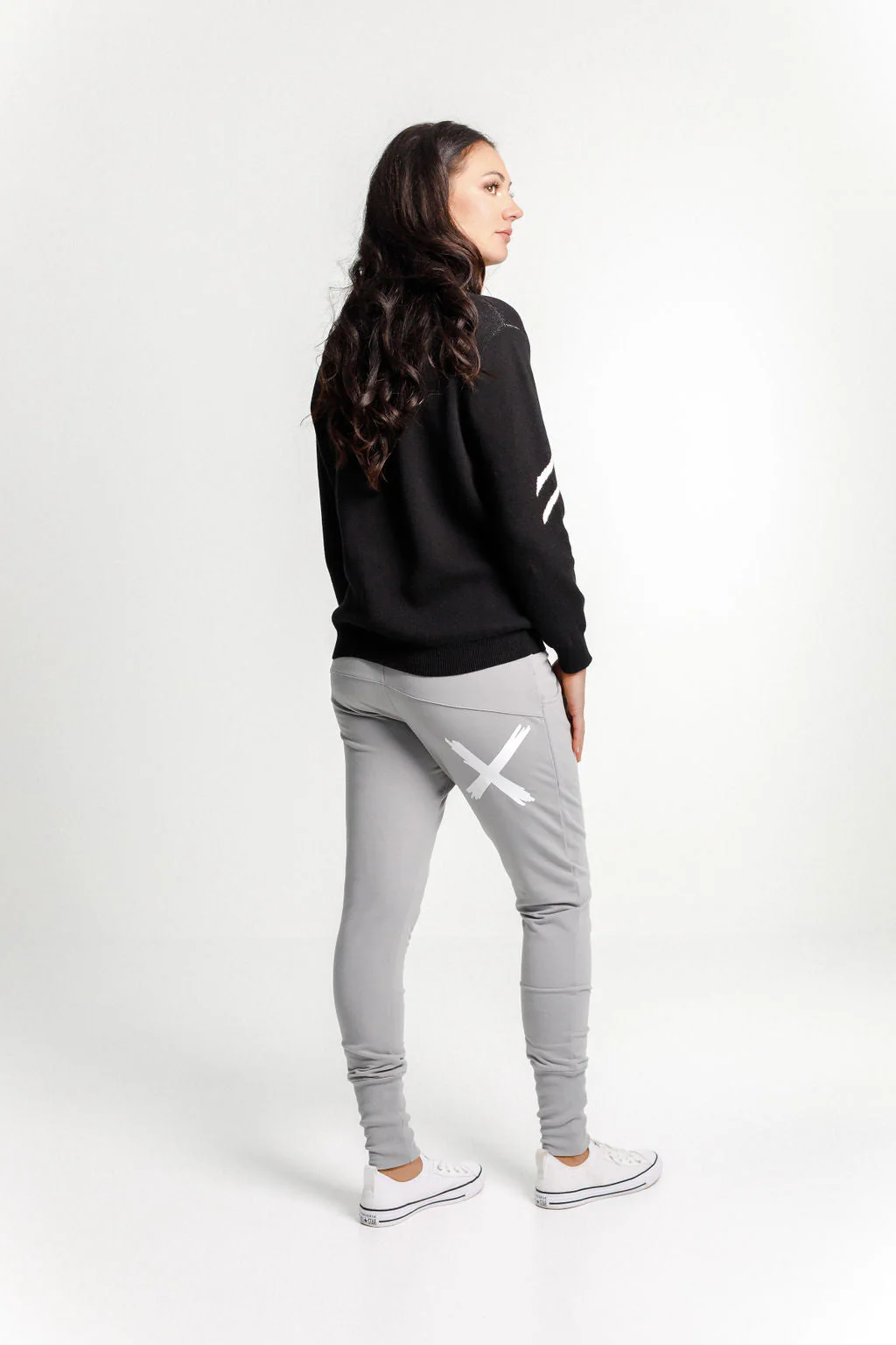 Home Lee Apartment Pants Winter Pewter White X - Image 5