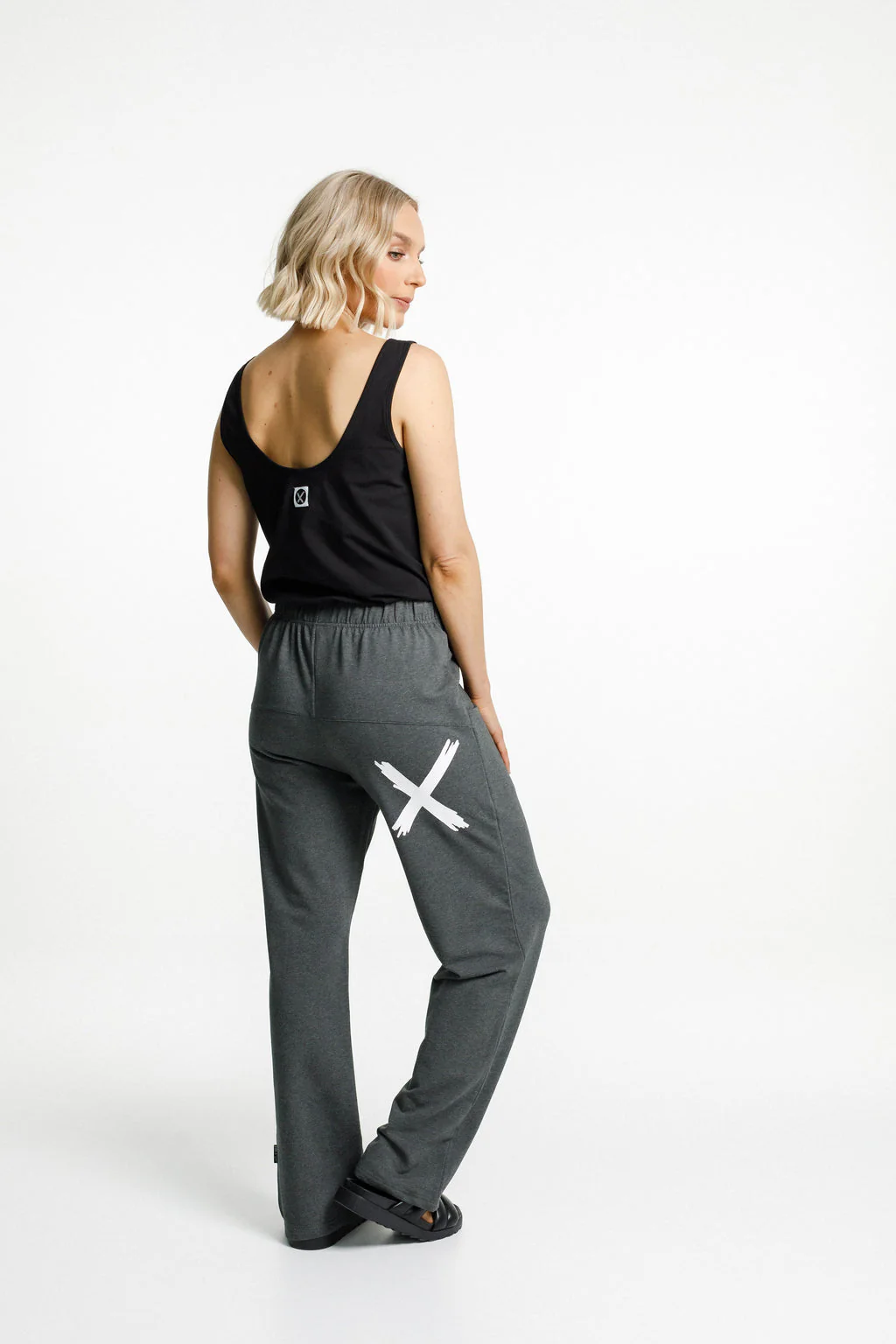 Home Lee Avenue Pant- Charcoal White X