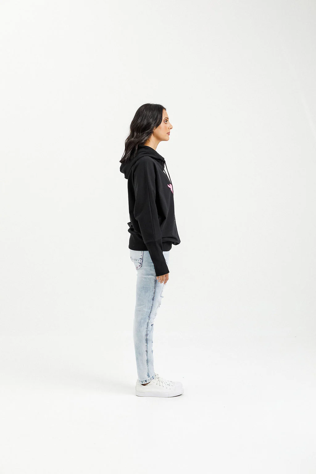 Home Lee Ellen Hoody Irregular Pink X - Image 5
