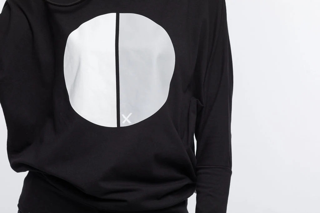 Home Lee Ellen Hoodie - Large Cut Circle Print - Image 12