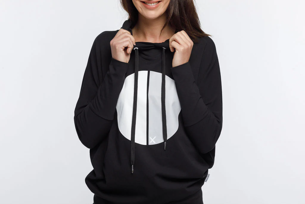 Home Lee Ellen Hoodie - Large Cut Circle Print - Image 14