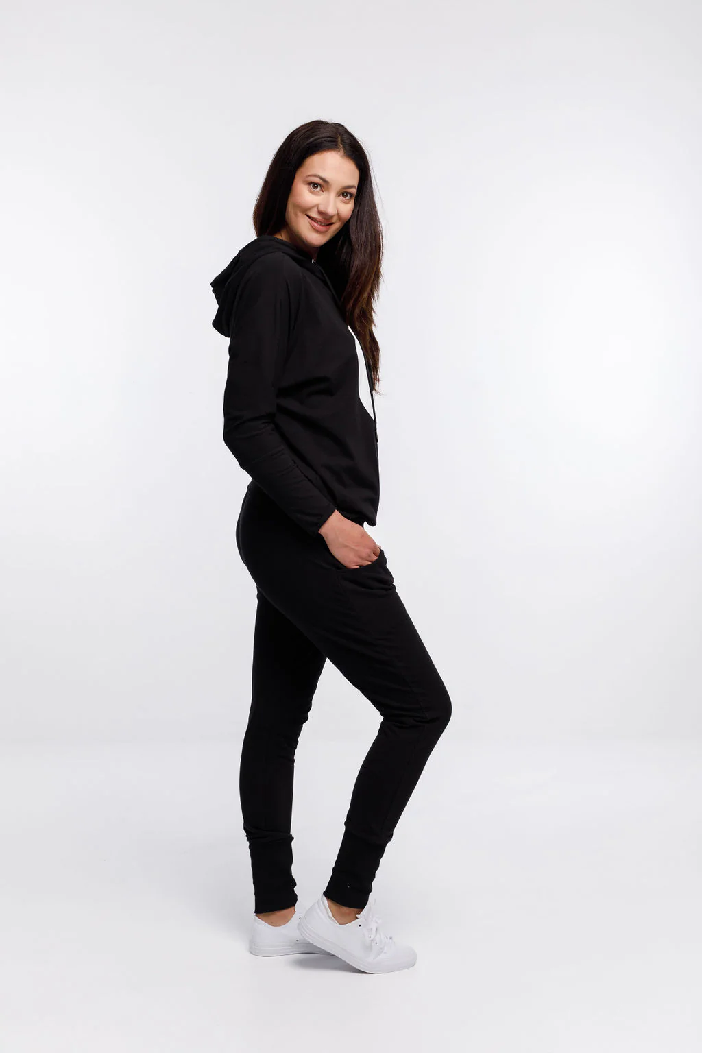 Home Lee Ellen Hoodie - Large Cut Circle Print - Image 4