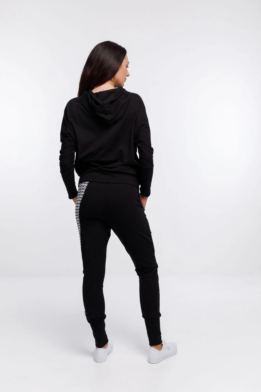 Home Lee Ellen Hoodie - Large Cut Circle Print - Image 7