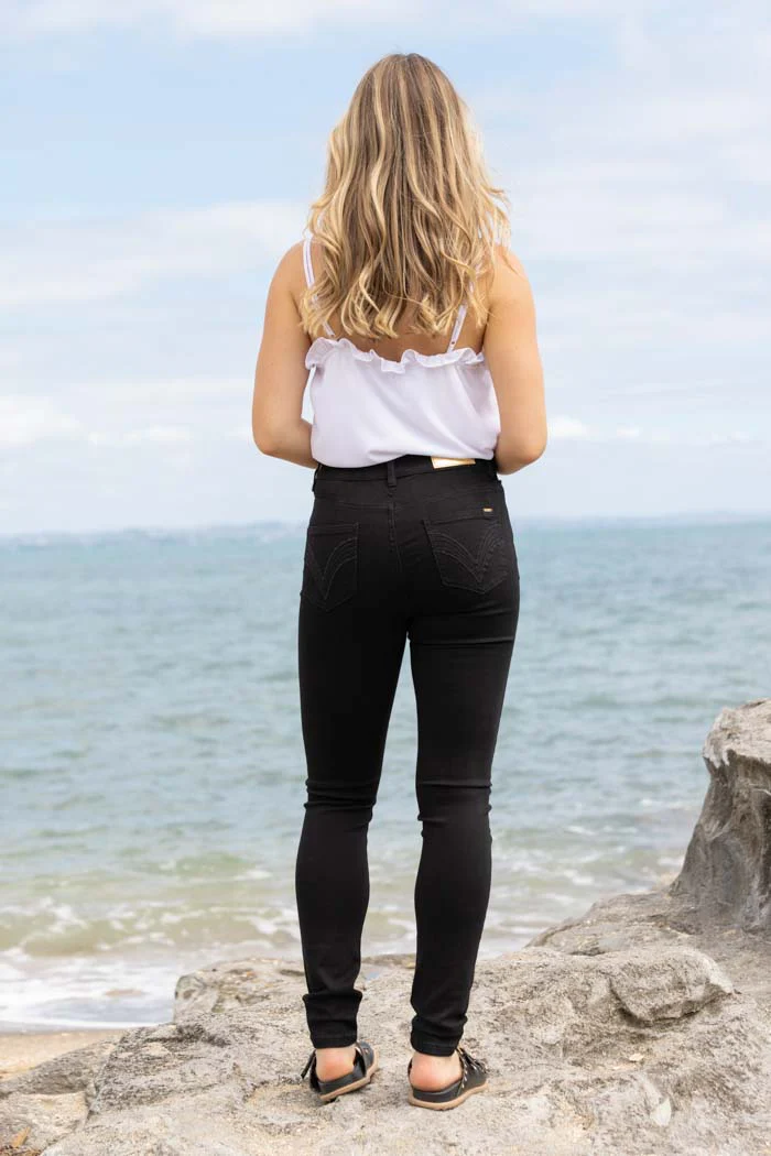 Honey Denim - Cormac Highwaisted - Black - Image 4