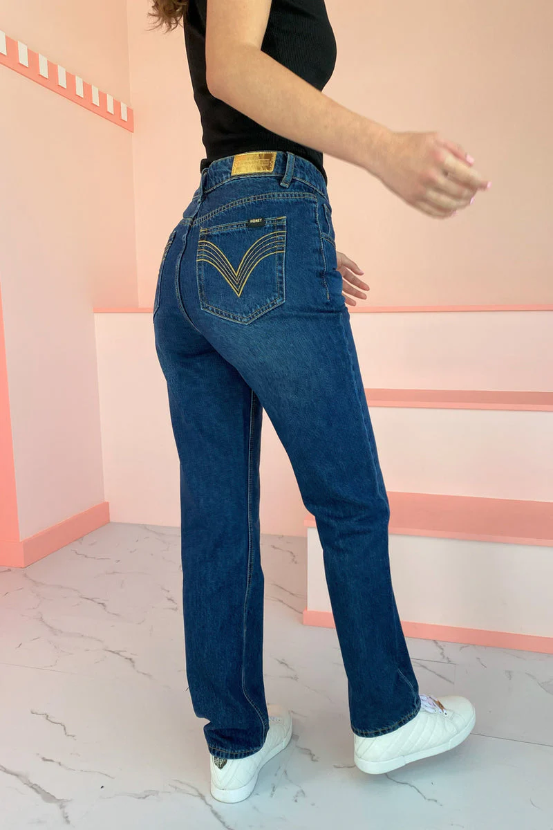 Honey Denim Milan Jean - Dark Blue - Image 3