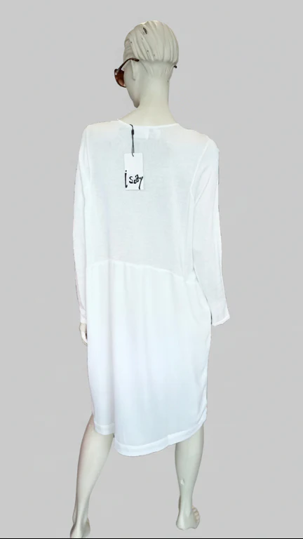 Isay Boa Dress - White - Image 3