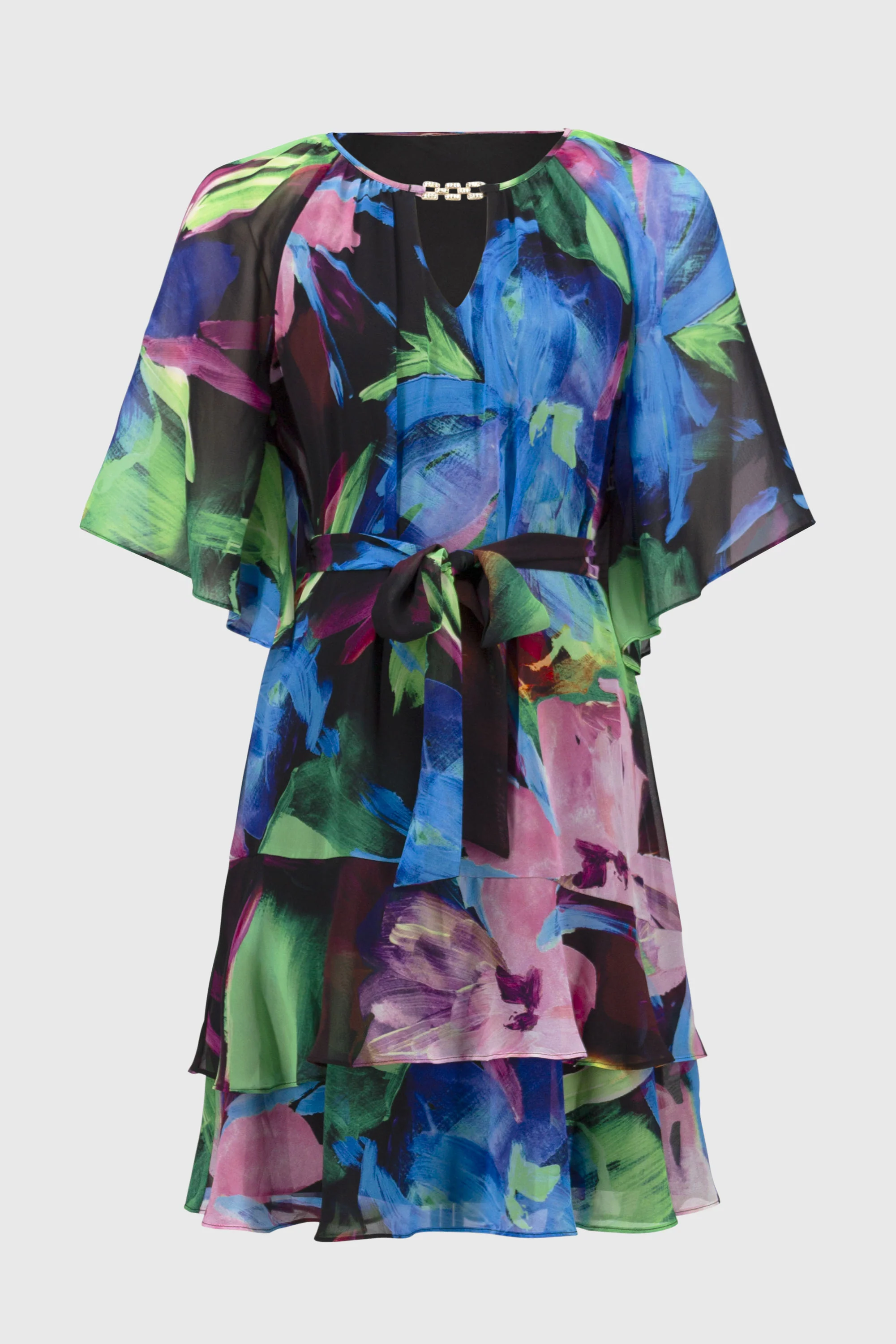Joseph Ribkoff Chiffon A-Line Dress - Image 5