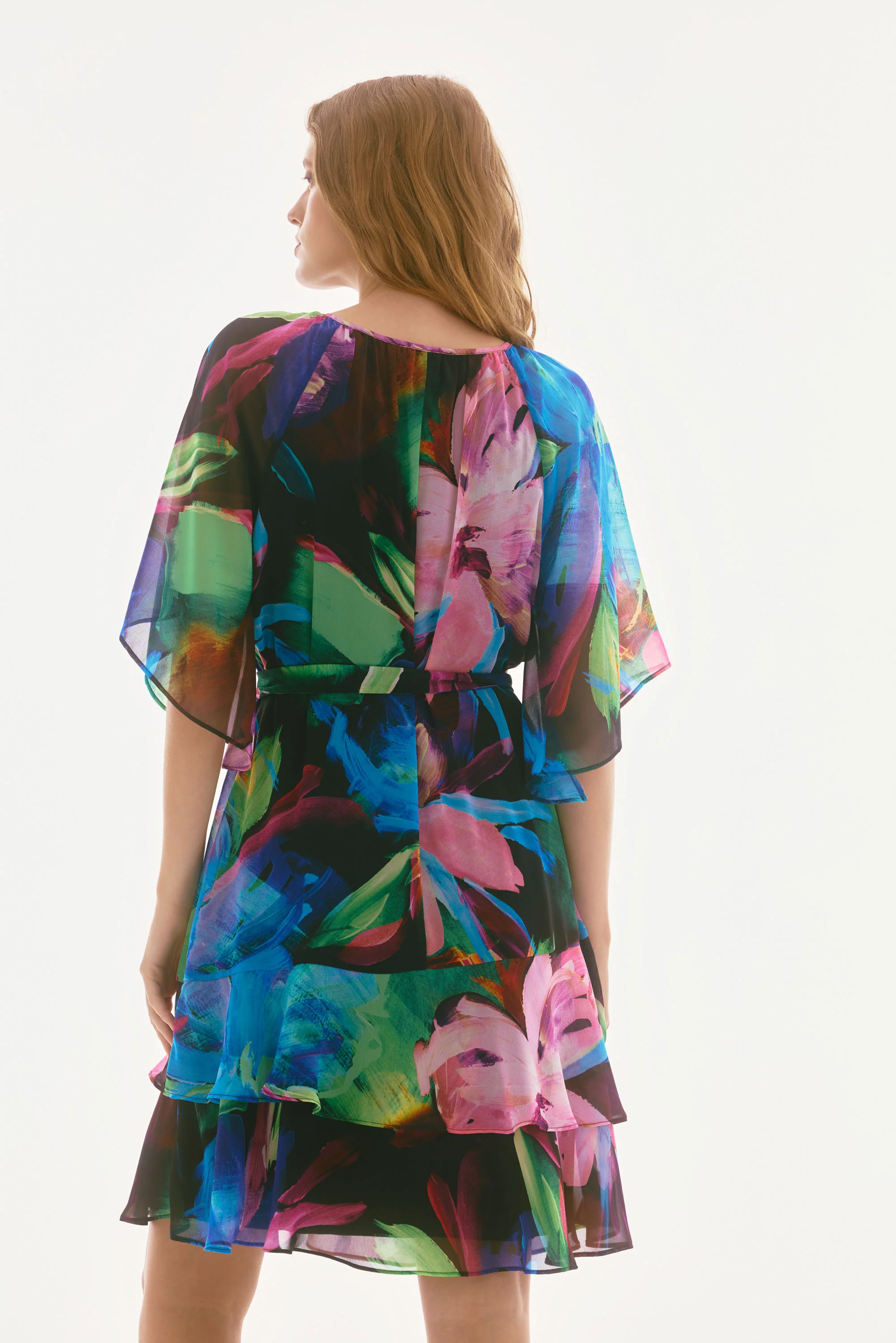 Joseph Ribkoff Chiffon A-Line Dress - Image 6