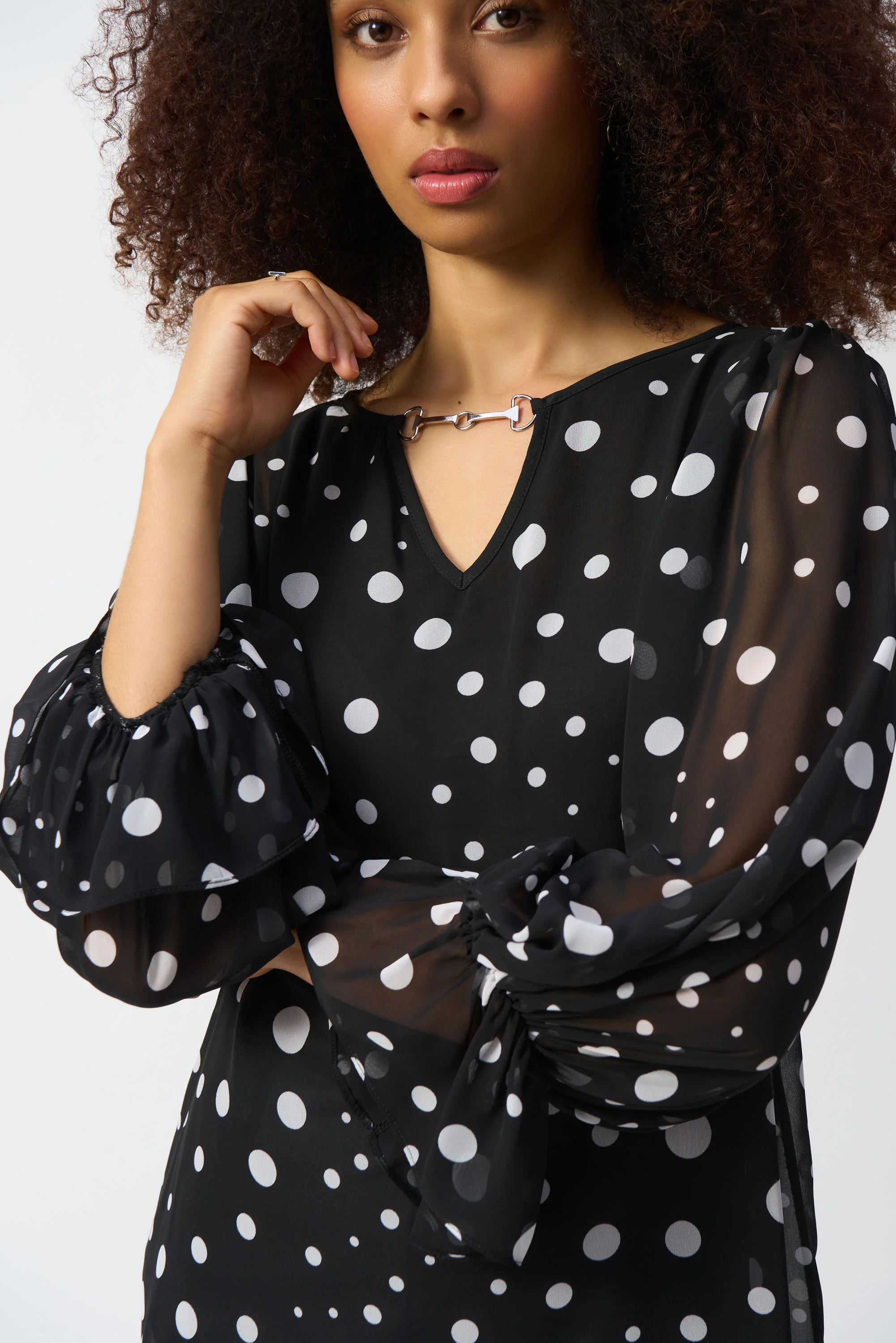 Joseph Ribkoff Chiffon Boxy Top - Image 2