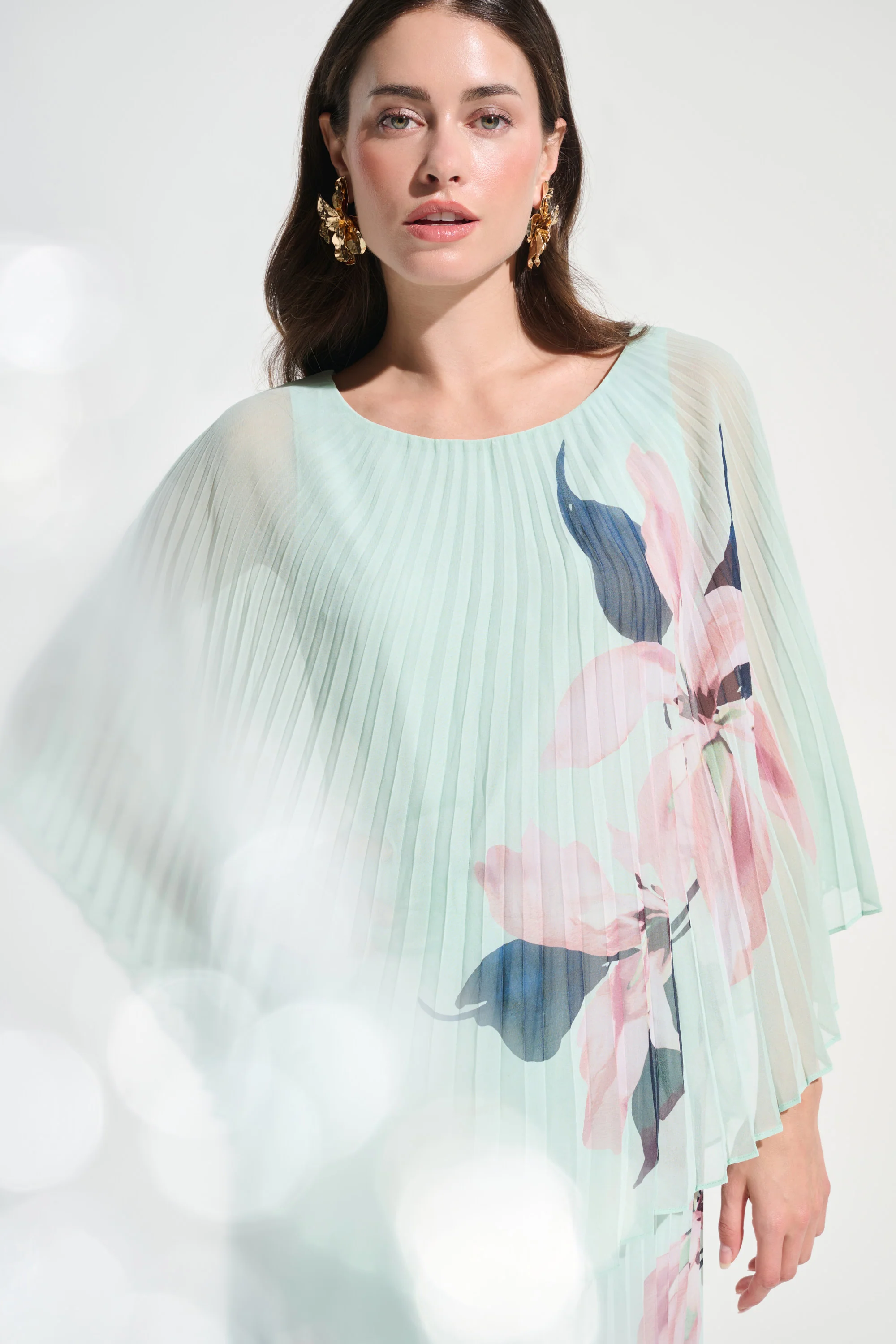 Joseph Ribkoff Chiffon Poncho Top - Image 2
