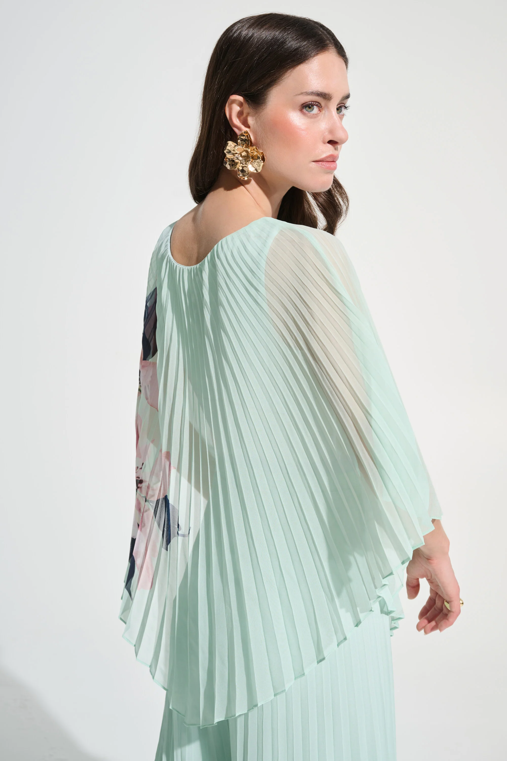 Joseph Ribkoff Chiffon Poncho Top - Image 3