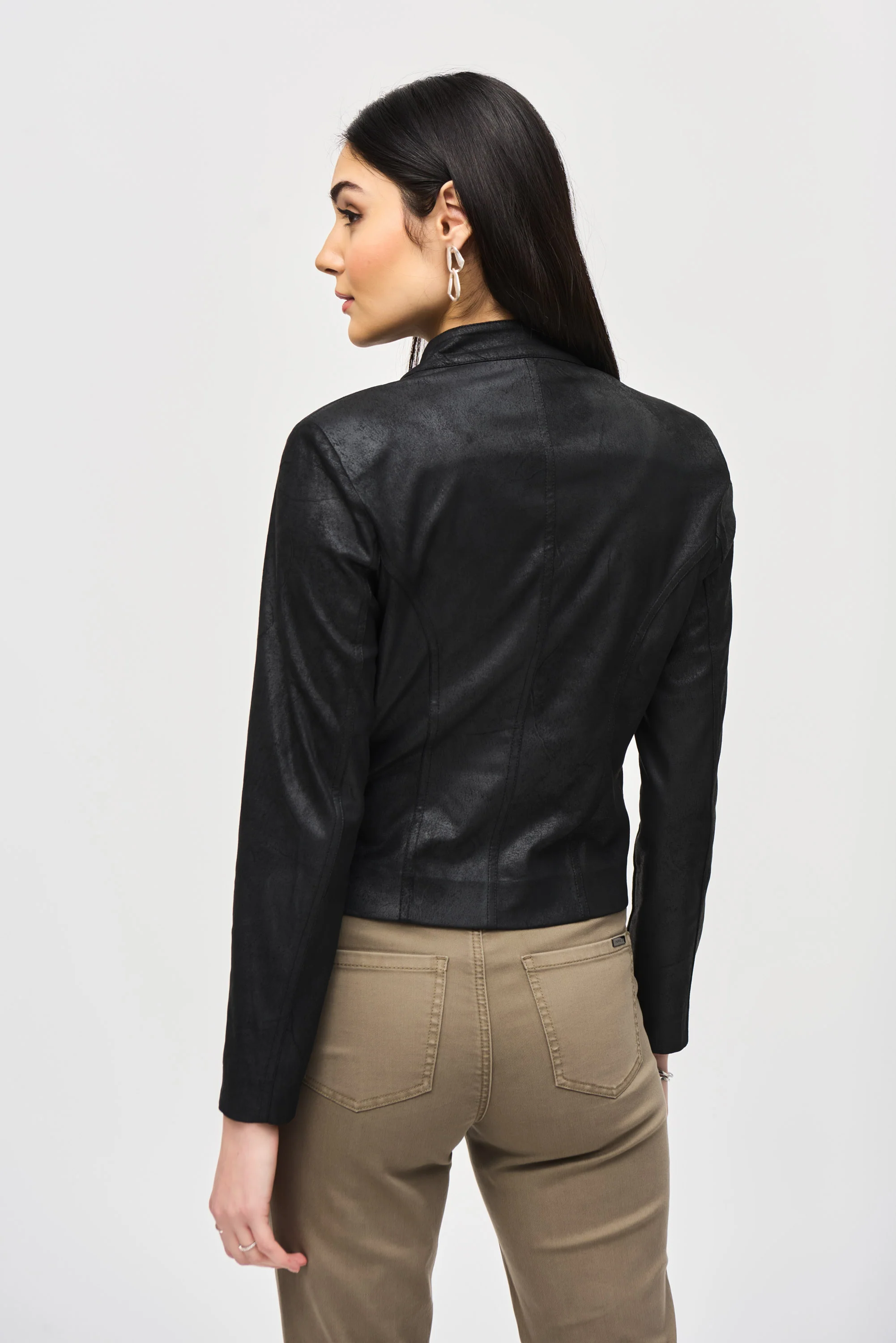 Joseph Ribkoff Faux Seude Jacket - Image 3
