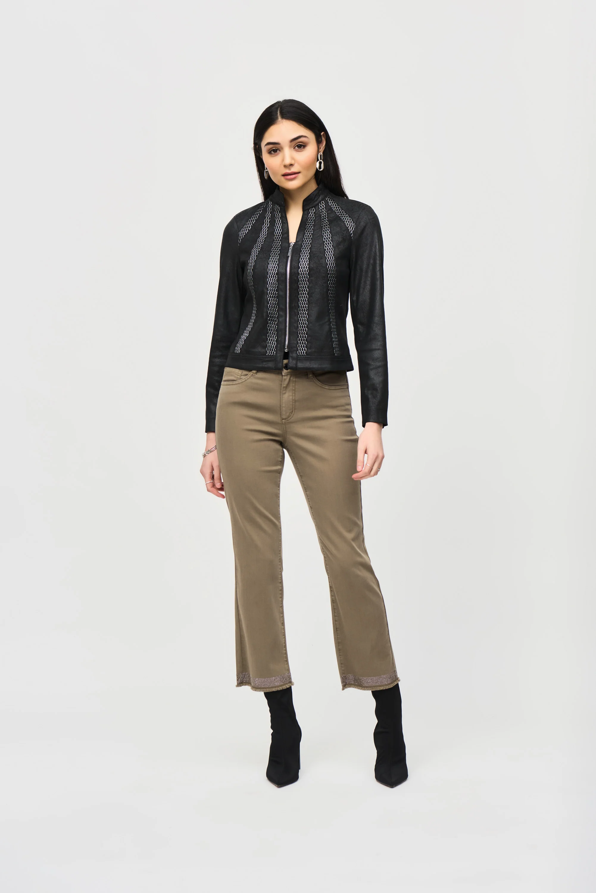 Joseph Ribkoff Faux Seude Jacket - Image 4